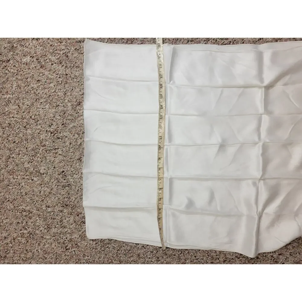 NWT Day Wrap Soft Silky Pashmina Shawl Wrap‎ Ivory w/fringe #1380;